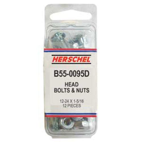 1 -1/4” Universal Head Bolt & Nut Kit (12 Pack)