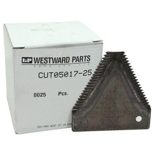 SICKLE SECTIONS, REGULAR, BIG TOOTH TOPSERRATED (10 SERRATIONS PER INCH), BLACK, COUNTERSUNK