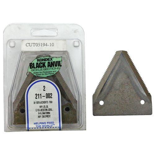 SICKLE SECTIONS, HEAVY, UNDERSERRATED, BLACK