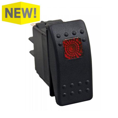 LED ROCKER/TOGGLE SWITCH RED