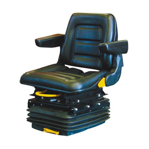 Full Adjustment Seat with Suspension, Fabric, Black