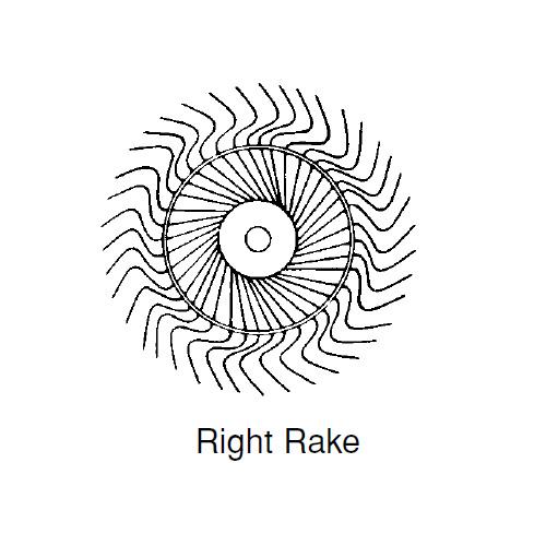 RIGHT HAND RAKE WHEEL