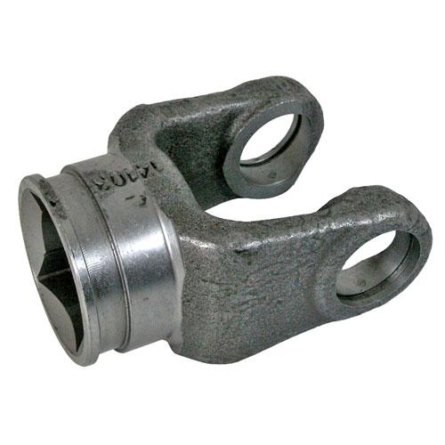 14 series yoke with 1 1/4 x 1 3/8 rectangle bore and weld connection