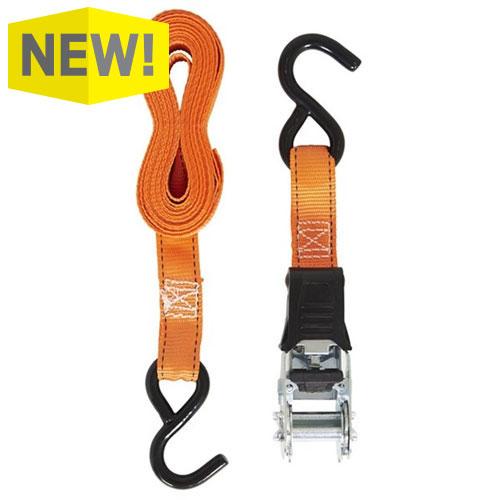 Keeper 15' High Tension Ratchet Tie-Down, 4 Pack