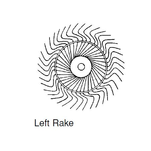 LEFT HAND RAKE WHEEL
